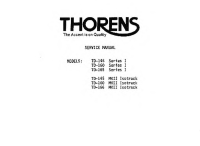 Thorens TD145-I-TD160-I-TD165-I-TD-145-II-TD-160-II-TD-166-II-Service-Manual